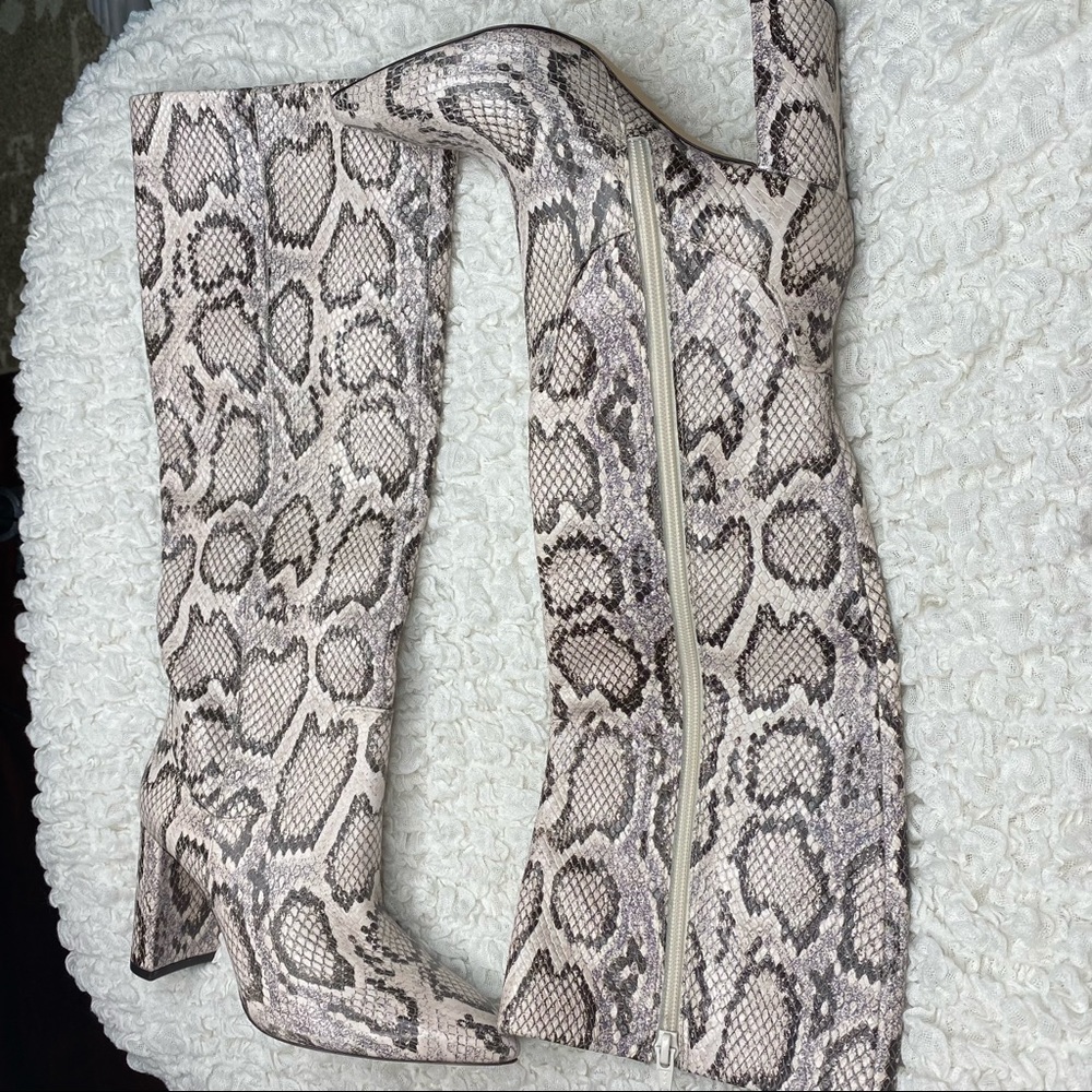 Antonio Melani Mckenda Snake Print Boots Size 6 M - Picture 2 of 6